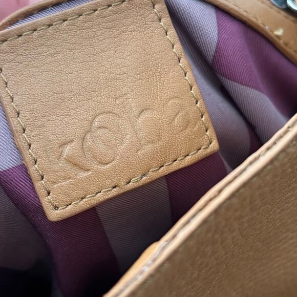 Kooba Cayman Leather Backpack Tan - Picture 10 of 10